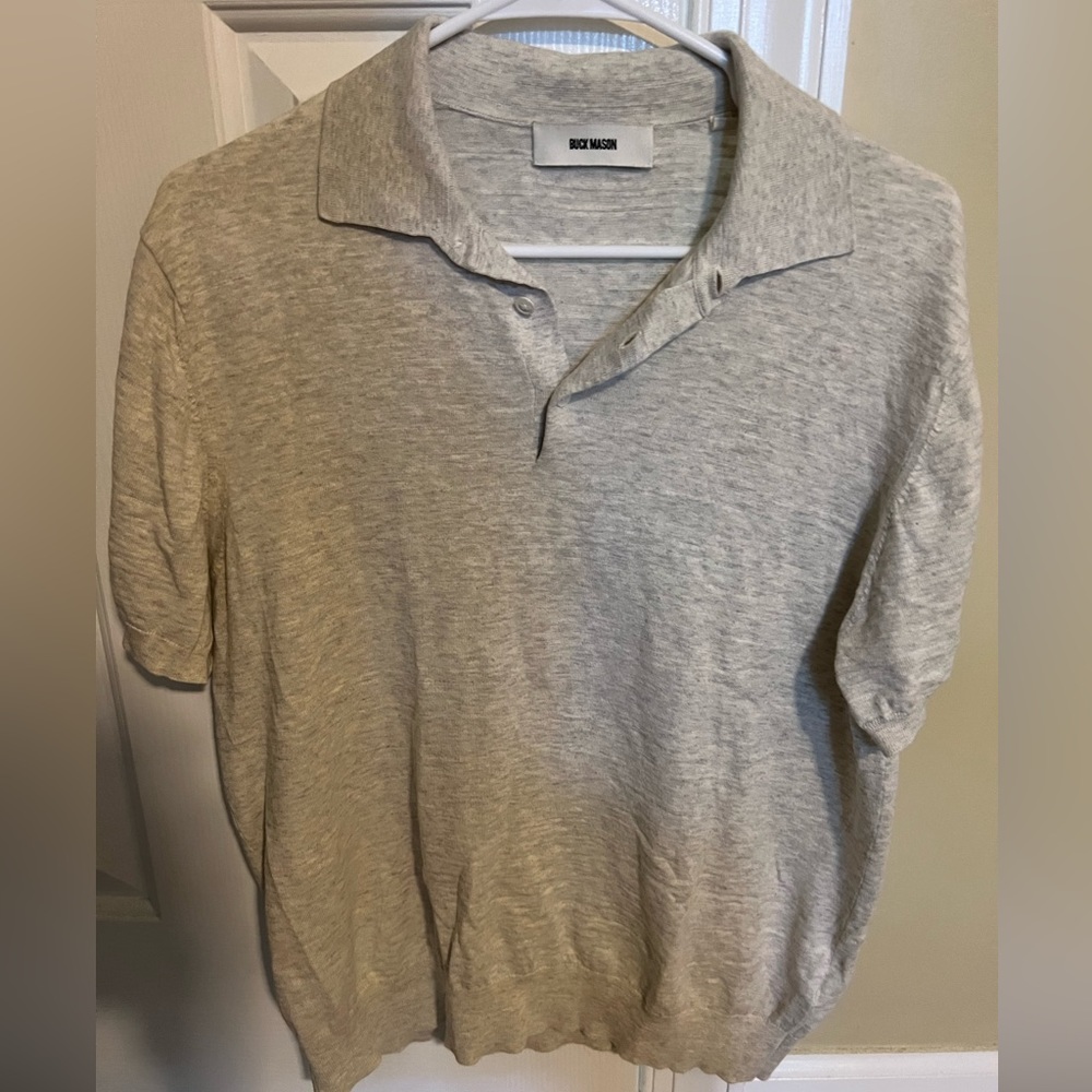 Buck Mason sweater polo